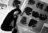 Judith Klemenc, im Atelier